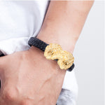 Läderarmband Med Lejon