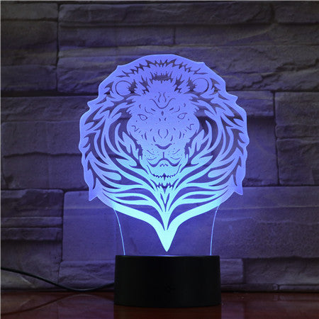 Dekorativ LED Lampa Lejon