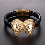 Lejon Duo Läderarmband