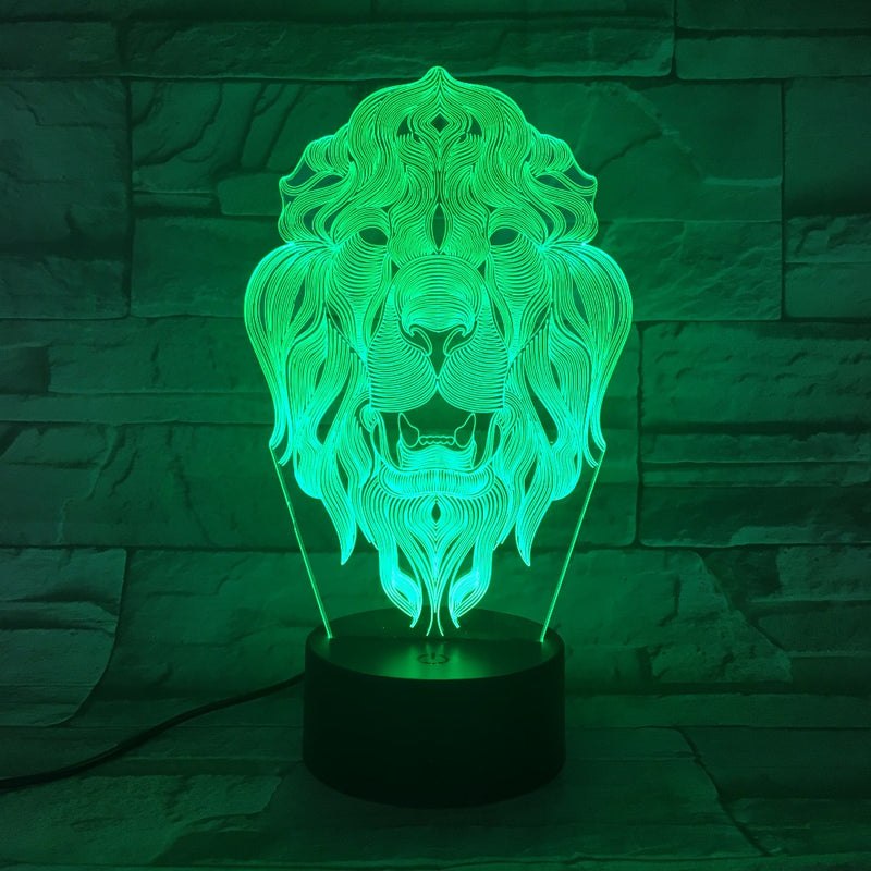 Bordslampa Lejon Grön