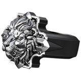Silver Fingerring Lejonhuvud