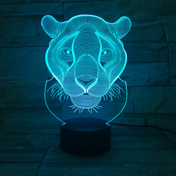 Bordslampa 3D Lejon