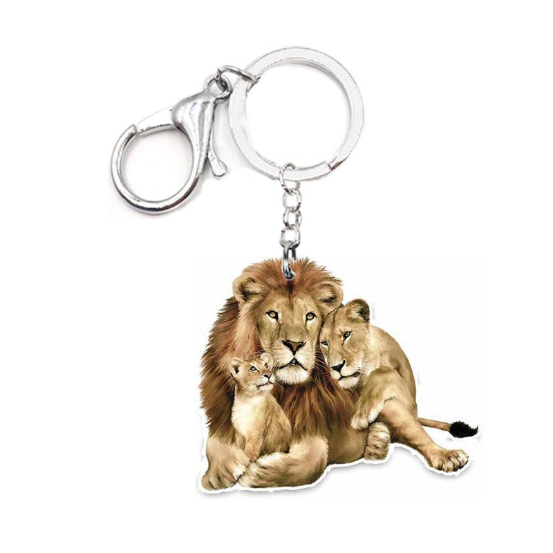Lion Family Key Chain