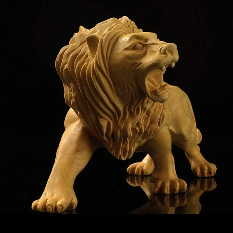 Handtillverkad Skulptur Lejon