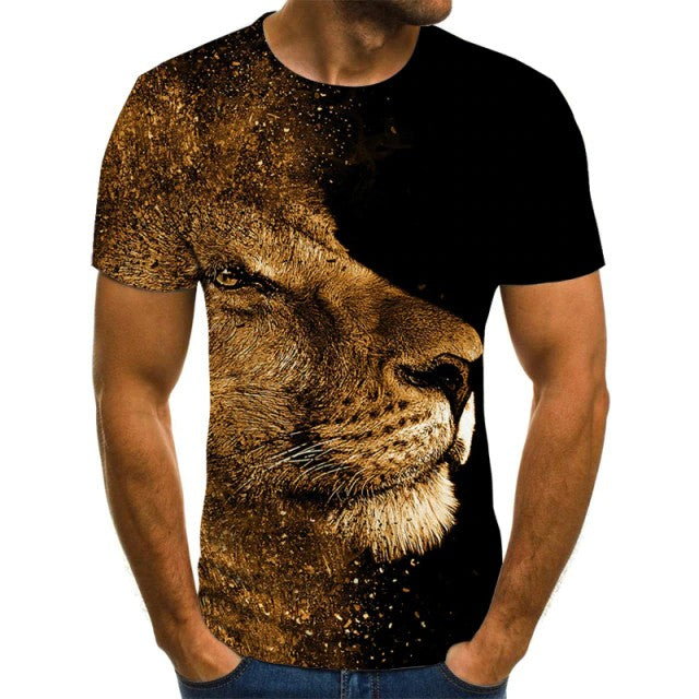Lejonhuvud T-Shirt Bomull