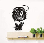 Svart Lejon Sticker