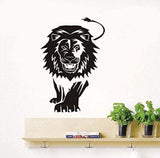Svart Lejon Sticker